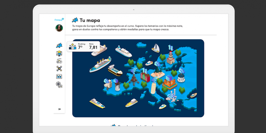 Plataforma educativa de gamificación sobre financiación europea