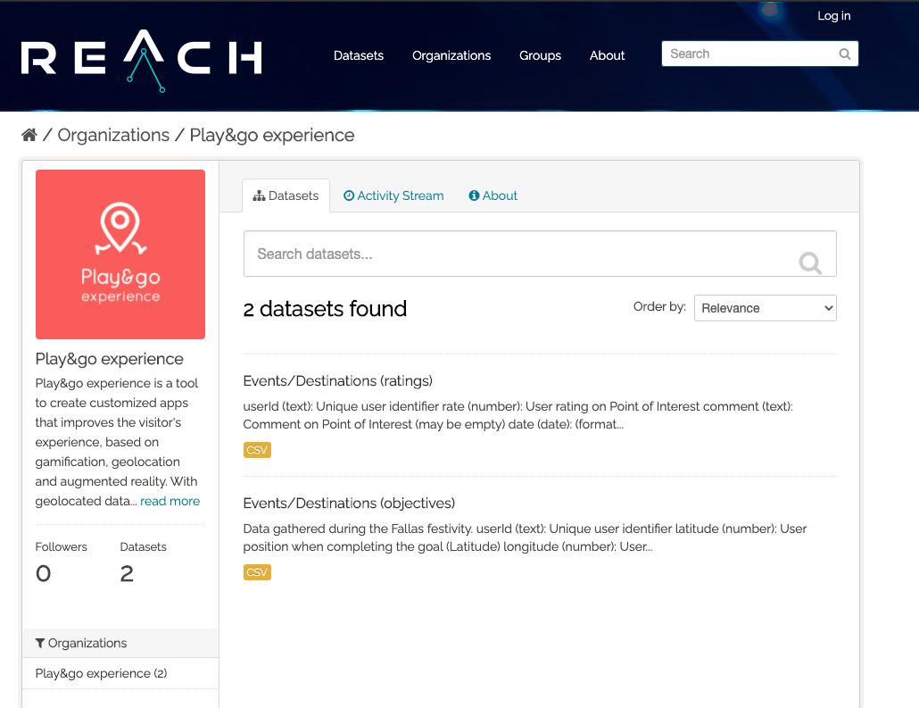 Playgoxp data provider REACH