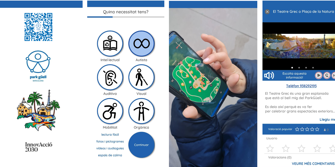 Foto App Park Güell Visita inclusiva Play_go experience